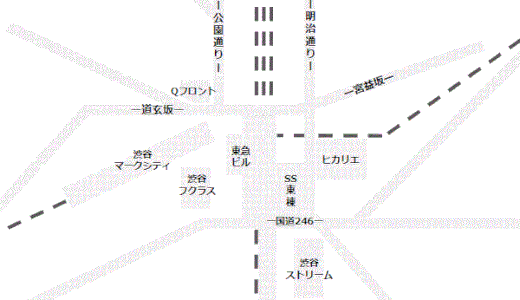 【全まとめ】渋谷駅構内図（わかりやすいデフォルメmap版）