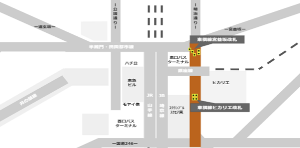 東横副都心線渋谷駅の構内情報マップアイキャッチ
