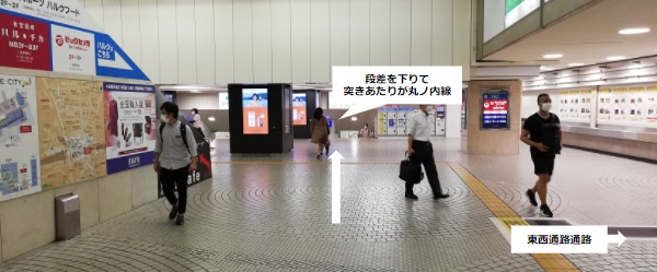 新宿駅、東西自由通路前