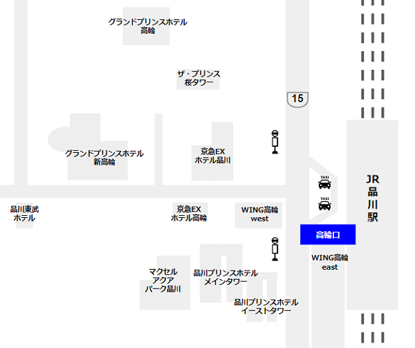 品川駅高輪口map